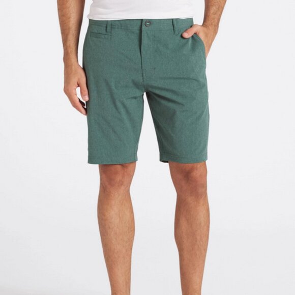 LINKSOUL Boardwalker Hybrid Shorts Men's Size 38 Green - Excellent Condition - Picture 1 of 15